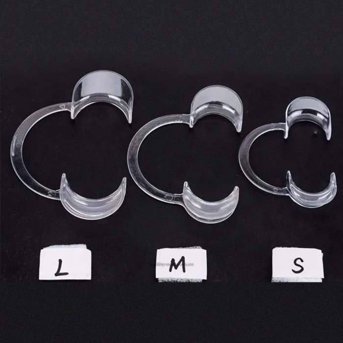 Disposable dental retractor (mouth dilator), size L